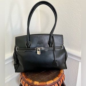 Black Birkin Style Shoulder Bag